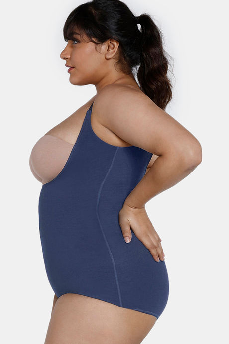 Zivame High Compression Short Length Shaper Bodysuit - Sky Captain — image 7